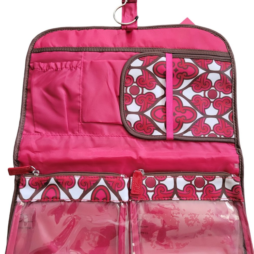 SONIA KASHUK Valet Hanging Travel Toiletry Organizer 4-Piece Set NEW! - Picture 4 of 7